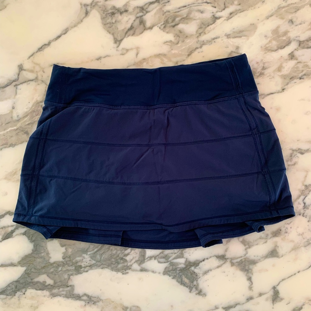 Lululemon Navy Pace Rival tennis skirt 4
